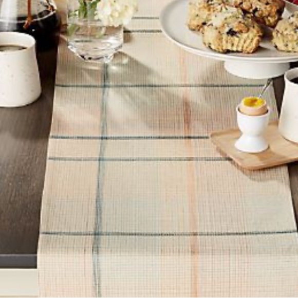 Crate & Barrel Plaid Rhoda Runner - Picture 7 of 8